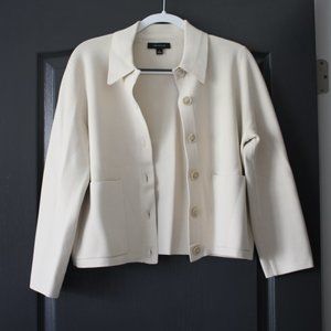 NWOT Ann Taylor Cream Knit Cardigan